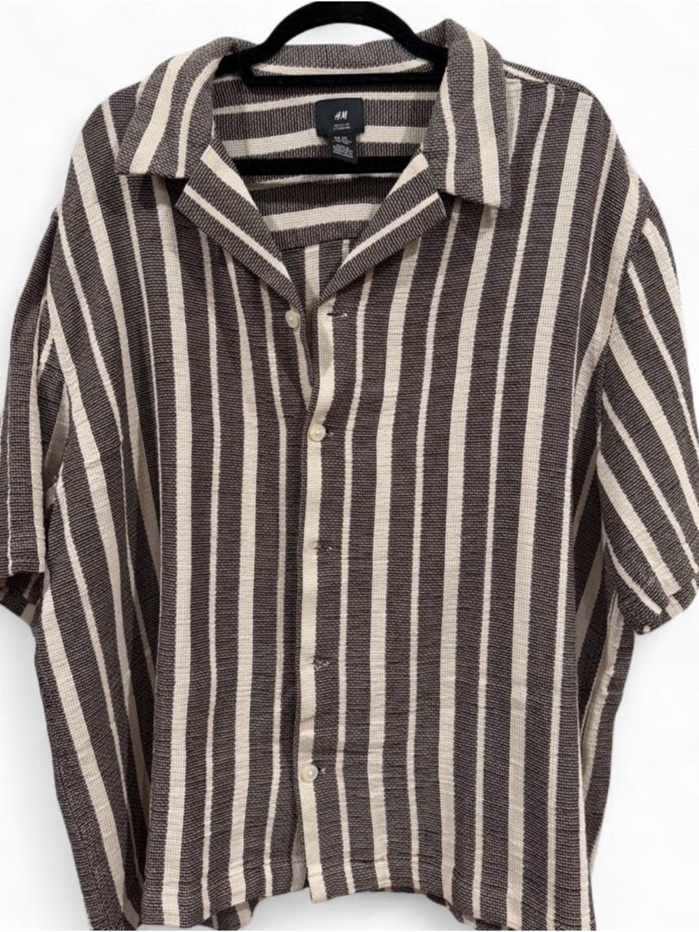 H&M button down shirt & short SET